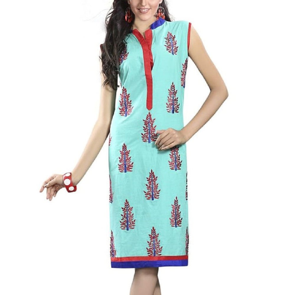 Green cotton Kurti
